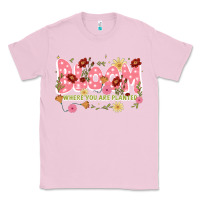 Bubblegum Pink bloom where you are planted Classic Tee - JahusDesignShop