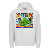 Dove Grey LGBTQ Gaylien Tumbler Premium Hoodie - BundleAndBundleShop