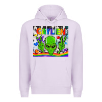 Lilac LGBTQ Gaylien Tumbler Premium Hoodie - BundleAndBundleShop