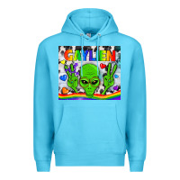Ocean Blue LGBTQ Gaylien Tumbler Premium Hoodie - BundleAndBundleShop