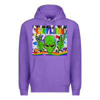 Purple LGBTQ Gaylien Tumbler Premium Hoodie - BundleAndBundleShop