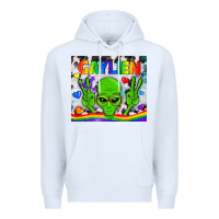 White LGBTQ Gaylien Tumbler Premium Hoodie - BundleAndBundleShop