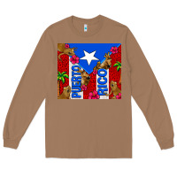Toasted Coconut puerto rico coqui leopard Long Sleeve Tee - AdoDesignShop