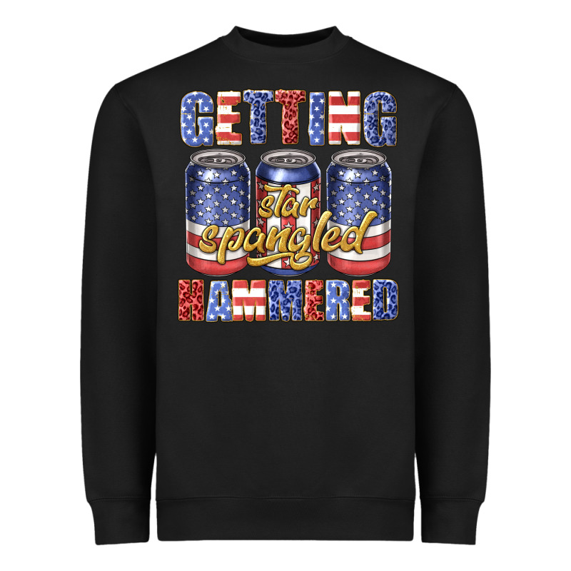 Getting Star Spangled Hammared Heavyweight Sweatshirt by texasbilliewilder | Teevron
