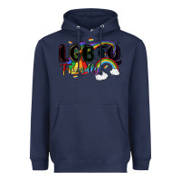 Navy lgbtq  friendly Heavyweight Hoodie - MaliasSmallBusiness