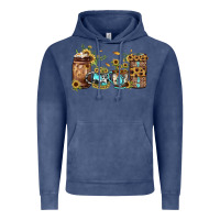 Vintage Denim sunflower gemstone coffee Vintage Hoodie - JahusDesignShop