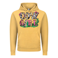 Vintage Mustard cowgirl lightning bolt Vintage Hoodie - Zillion Design Studio