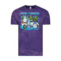 Cloud Purple merry christmas gnomies Vintage Tee - texasbilliewilder