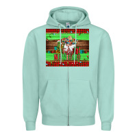 Seafoam feliz navidad spanish christmas santa tumbler Zipper Hoodie - Jasminsmagicworld