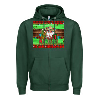 Sports Green feliz navidad spanish christmas santa tumbler Zipper Hoodie - Jasminsmagicworld