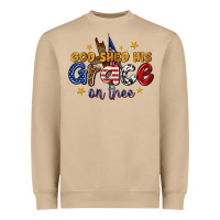 Mushroom god shed his grace on thee Heavyweight Sweatshirt - texasbilliewilder