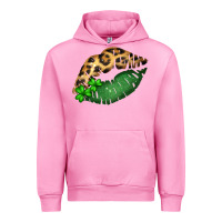 Fuchsia Pink St. Patricks Day Leopard Lips Urban Hoodie - Bettercallsaul