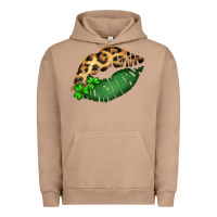 Pigment Burro St. Patricks Day Leopard Lips Urban Hoodie - Bettercallsaul