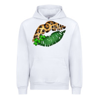 White St. Patricks Day Leopard Lips Urban Hoodie - Bettercallsaul