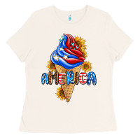 Bone ice cream america Ladies Tee - AdoDesignShop