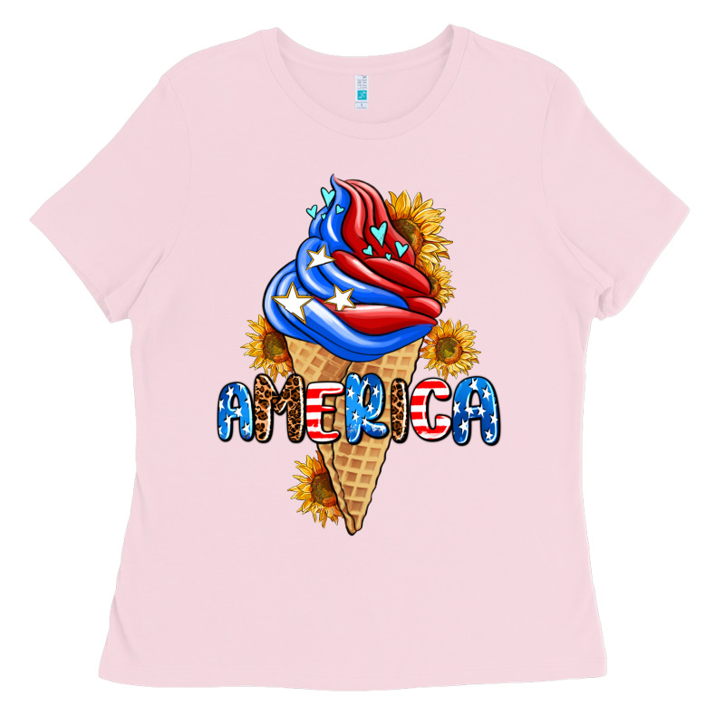 Ice Cream America Ladies Tee by AdoDesignShop | Teevron