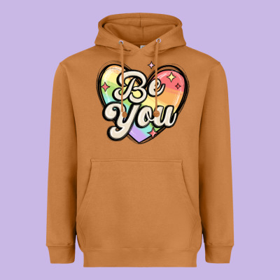 Be You Heavyweight Hoodie Designed By Maliassmallbusiness