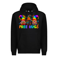 Black LGBTQ Free Hugs Gnomes Premium Hoodie - BundleAndBundleShop