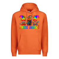 Carrot LGBTQ Free Hugs Gnomes Premium Hoodie - BundleAndBundleShop
