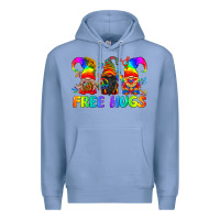 Colony Blue LGBTQ Free Hugs Gnomes Premium Hoodie - BundleAndBundleShop