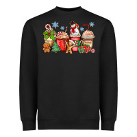 Black christmas coffee cups Heavyweight Sweatshirt - Zillion Design Studio