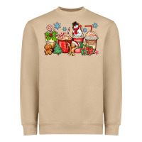 Mushroom christmas coffee cups Heavyweight Sweatshirt - Zillion Design Studio