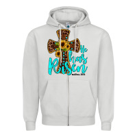 Dove Grey he has risen Zipper Hoodie - JahusDesignShop