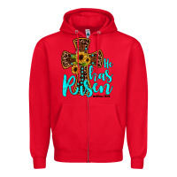 Red he has risen Zipper Hoodie - JahusDesignShop
