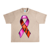 French Oak Breast Cancer Ribbon Basketball Urban Heavy Tee - texasbilliewilder