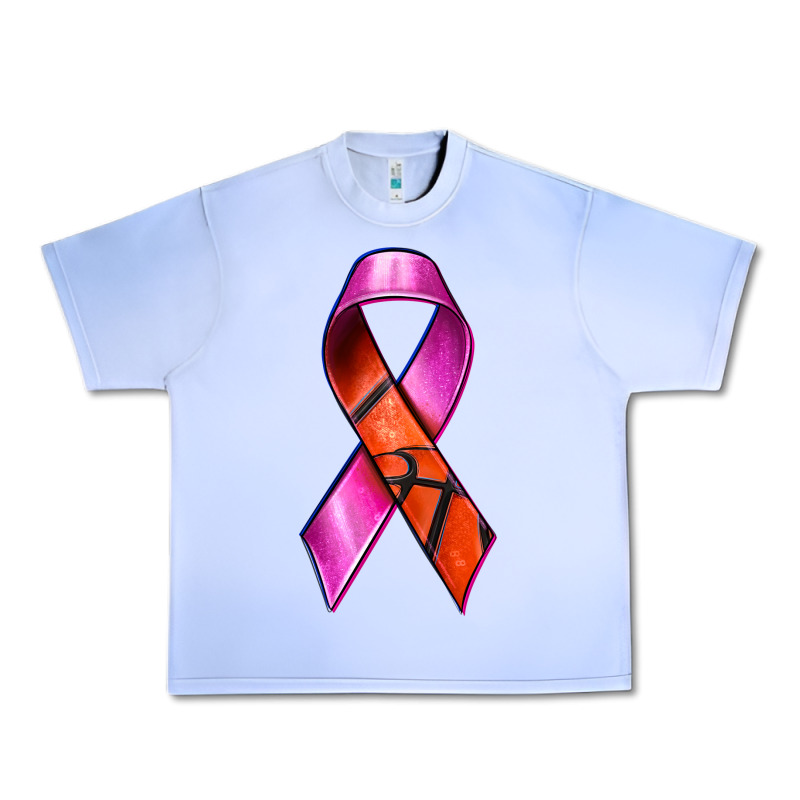Breast Cancer Ribbon Basketball Urban Heavy Tee by texasbilliewilder | Teevron