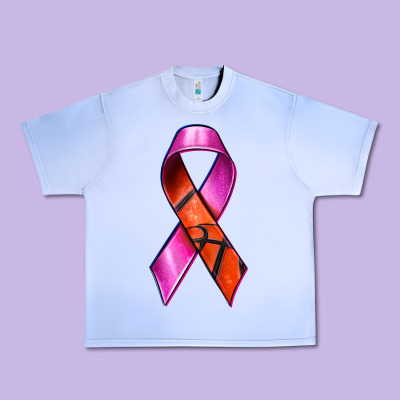 Breast Cancer Ribbon Basketball Urban Heavy Tee Designed By Texasbilliewilder