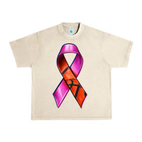 Sandshell Breast Cancer Ribbon Basketball Urban Heavy Tee - texasbilliewilder