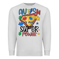 Dove Grey autism is my super power Premium Sweatshirt - MaliasSmallBusiness