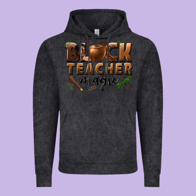 Black Teacher Magic Melanin Male Teacher Vintage Hoodie Designed By Texasbilliewilder