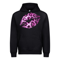 Black Pink Leopard Lips Urban Hoodie - Bettercallsaul
