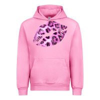 Fuchsia Pink Pink Leopard Lips Urban Hoodie - Bettercallsaul