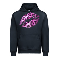Navy Pink Leopard Lips Urban Hoodie - Bettercallsaul