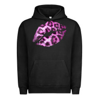 Pigment Black Pink Leopard Lips Urban Hoodie - Bettercallsaul