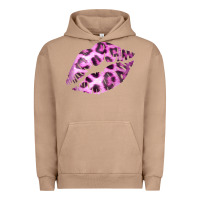 Pigment Burro Pink Leopard Lips Urban Hoodie - Bettercallsaul