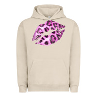 Pigment French Oak Pink Leopard Lips Urban Hoodie - Bettercallsaul