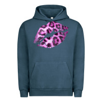 Pigment Midnight Navy Pink Leopard Lips Urban Hoodie - Bettercallsaul