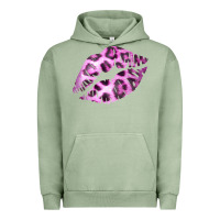 Pigment Oil Green Pink Leopard Lips Urban Hoodie - Bettercallsaul