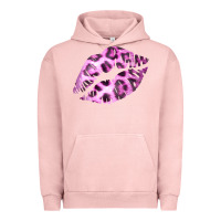 Pigment Salmon Pink Leopard Lips Urban Hoodie - Bettercallsaul