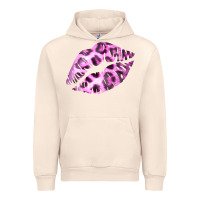 Sandshell Pink Leopard Lips Urban Hoodie - Bettercallsaul