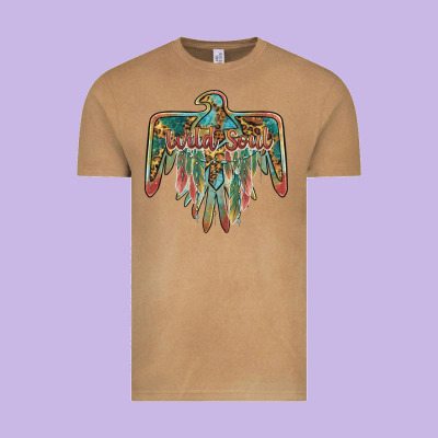 Wild Soul Thunderbird Vintage Tee Designed By Barkaloodesign