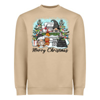 Mushroom merry christmas gnomes Heavyweight Sweatshirt - Zillion Design Studio