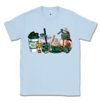 Dusty Blue hunter green hockey coffee cups Classic Tee - AdoDesignShop