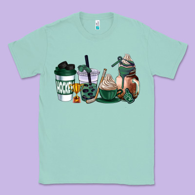 Hunter Green Hockey Coffee Cups Classic Tee Designed By Adodesignshop