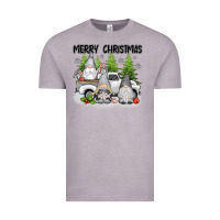 Vintage Zinc merry christmas gnomies Vintage Tee - texasbilliewilder