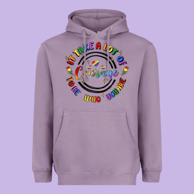 Gay Pride Heavyweight Hoodie Designed By Maliassmallbusiness